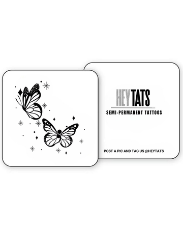 Sparkling Butterflies – Semi Permanent Tattoo