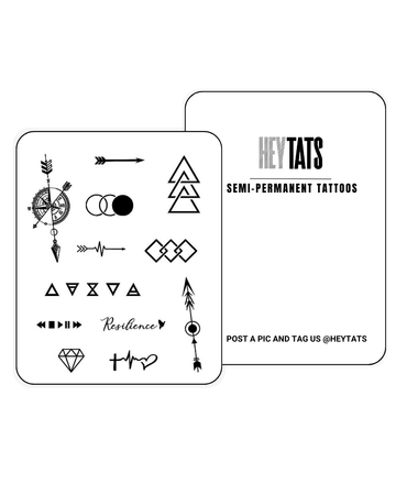 Classic Trio - Semi-Permanent Tattoos