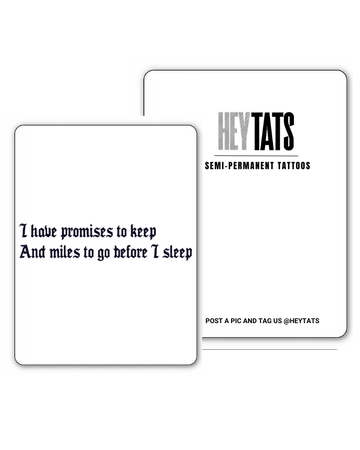 Affirmation – Semi Permanent Tattoo