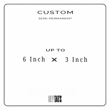 Extra Large Custom Semi-Permanent Tattoo