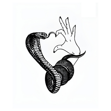 Serpent’s Embrace – Semi Permanent Tattoo