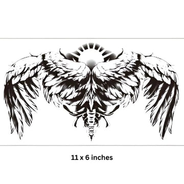 Divine Protector - Full Back - Semi Permanent Tattoo