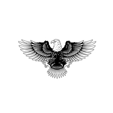 Eagle Landing – Semi Permanent Tattoo