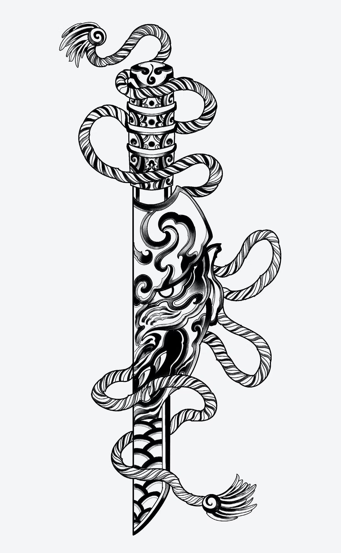Hanaya Katana - Semi Permanent Tattoo