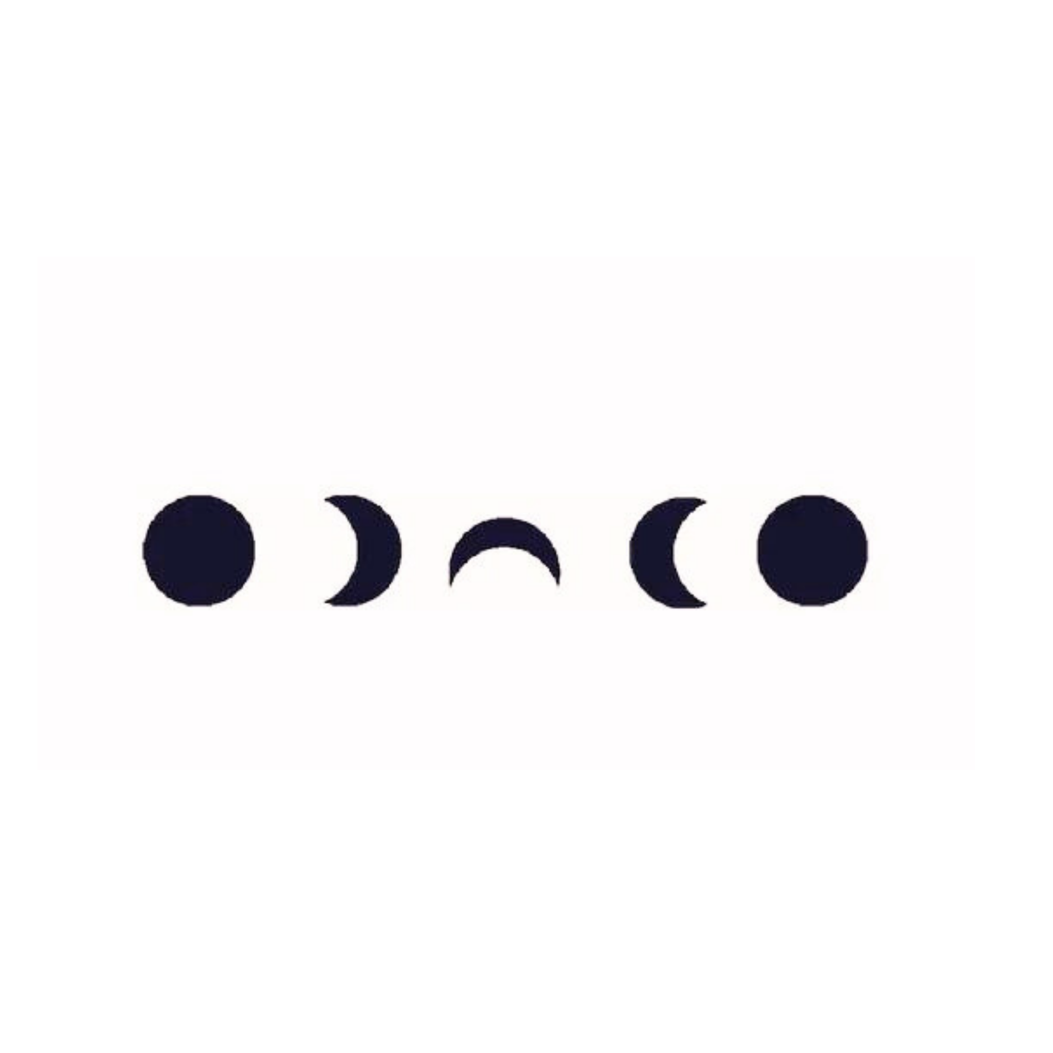 Moon Phases – Semi Permanent Tattoo