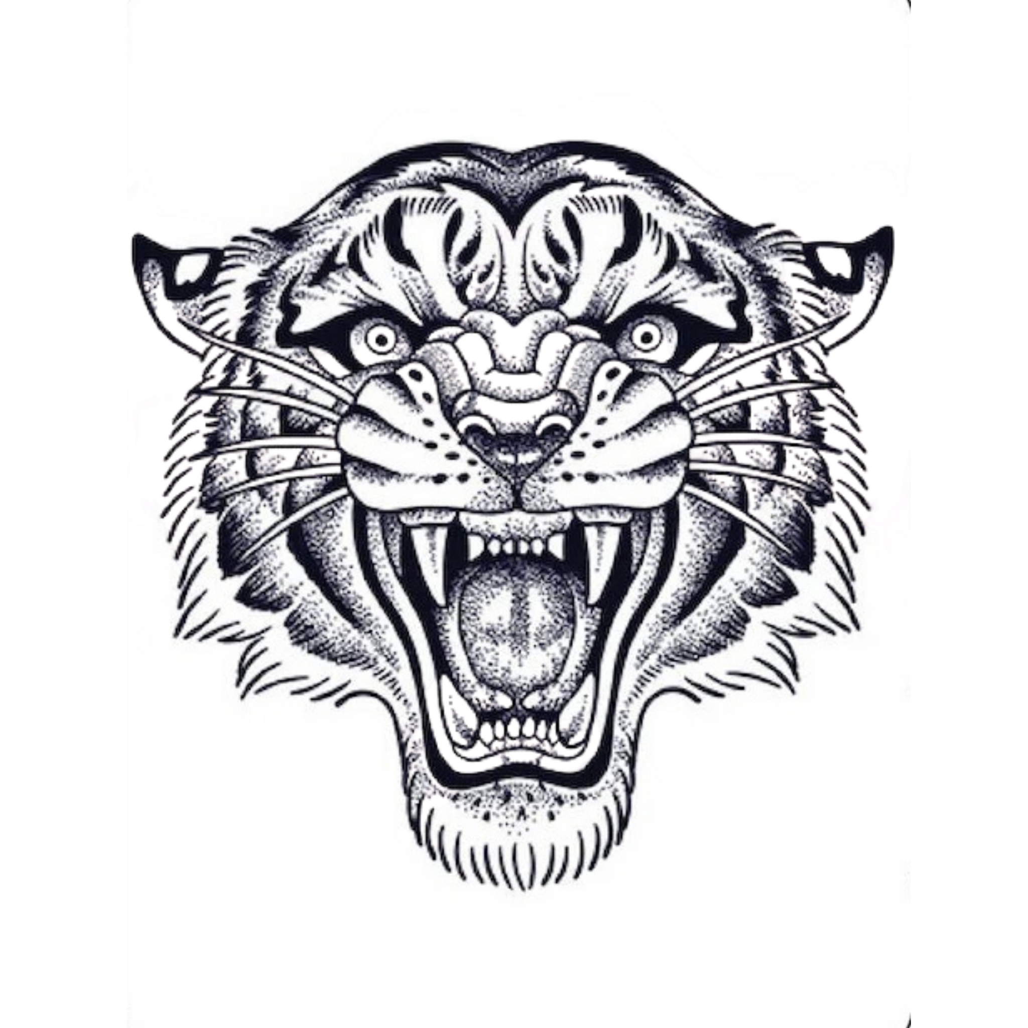 Traditional Tiger – Semi Permanent Tattoo
