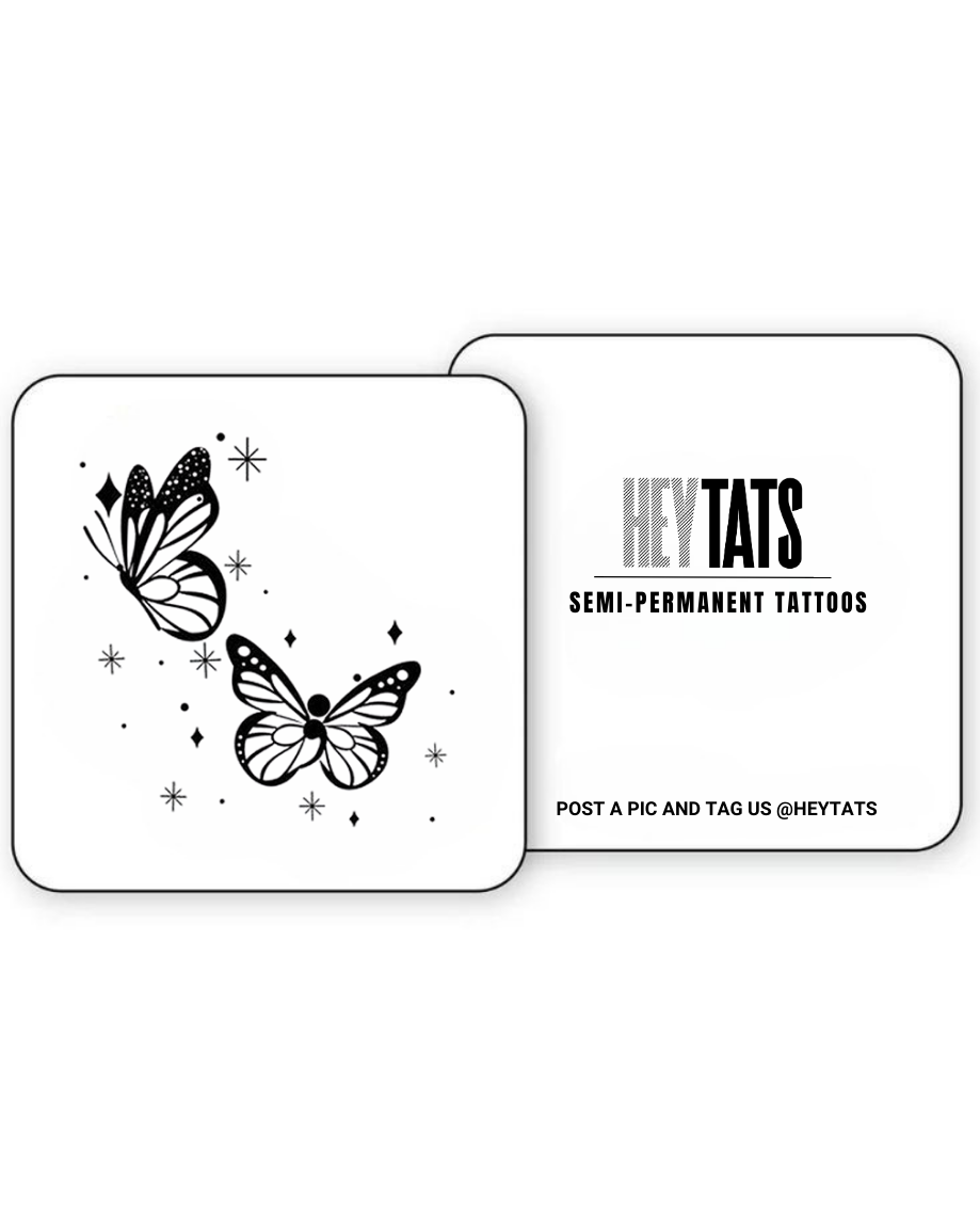 Sparkling Butterflies – Semi Permanent Tattoo
