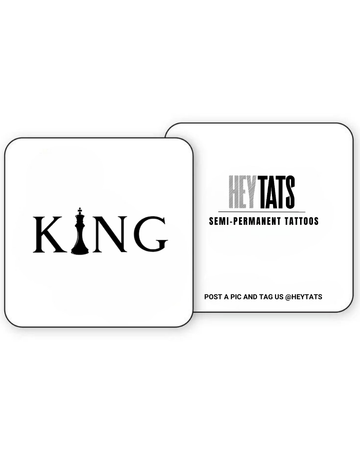 King – Semi Permanent Tattoo