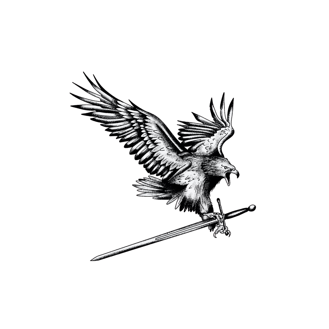 Battle Eagle – Semi Permanent Tattoo