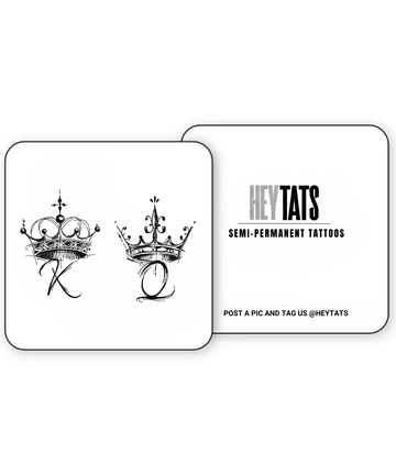King & Queen - Semi Permanent Tattoos