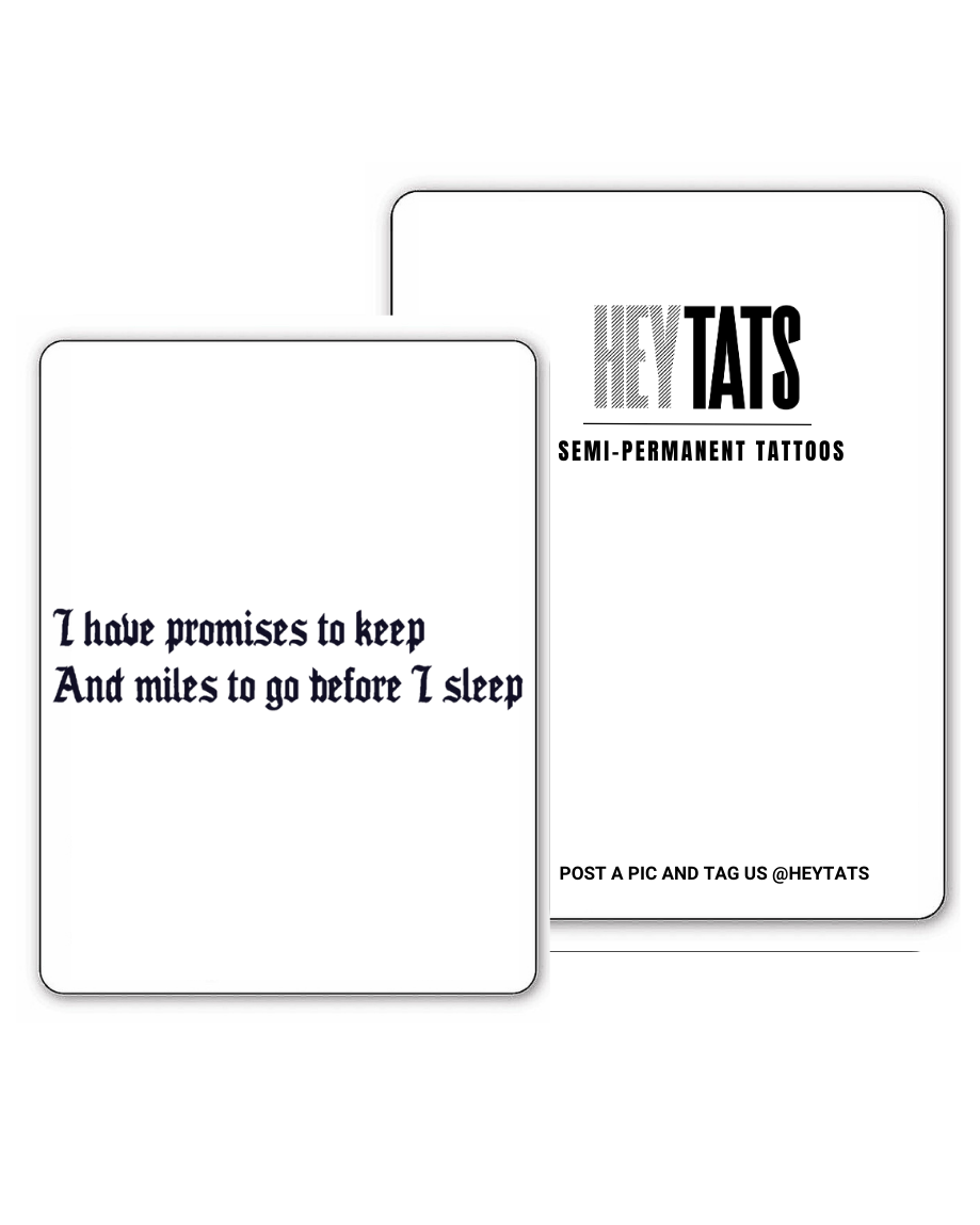 Affirmation – Semi Permanent Tattoo