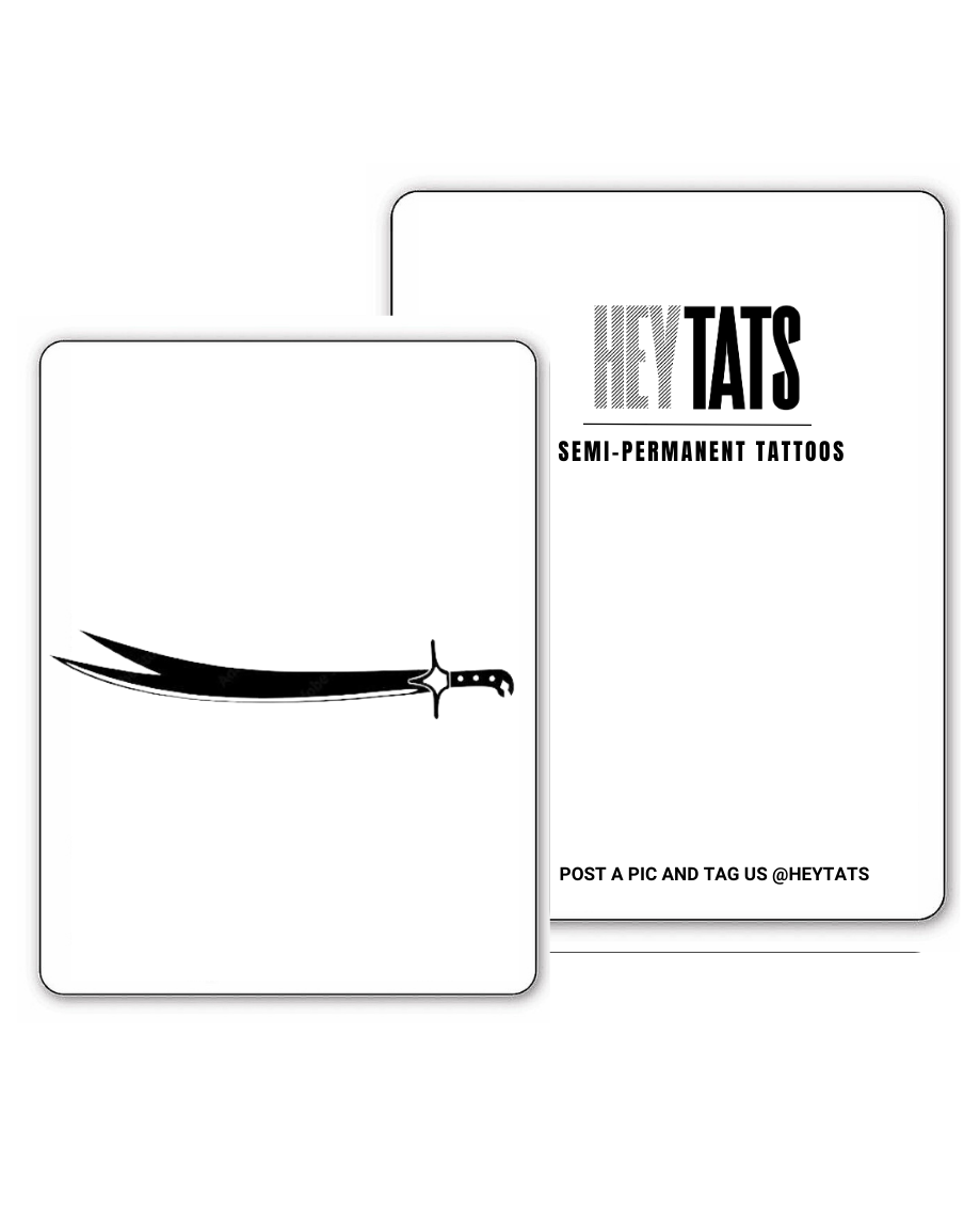 Zulfiqar Sword – Semi Permanent Tattoo