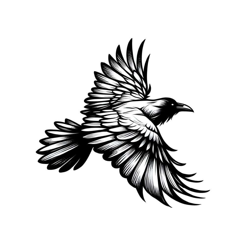 Eagle in Flight – Semi Permanent Tattoo